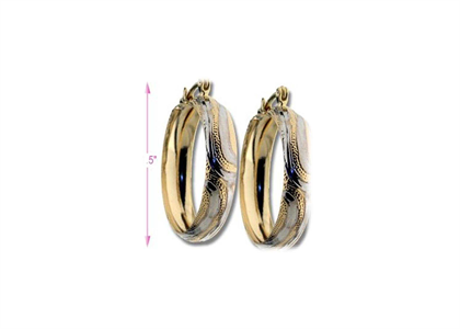 Two Tone Plated | Fashion Earrings